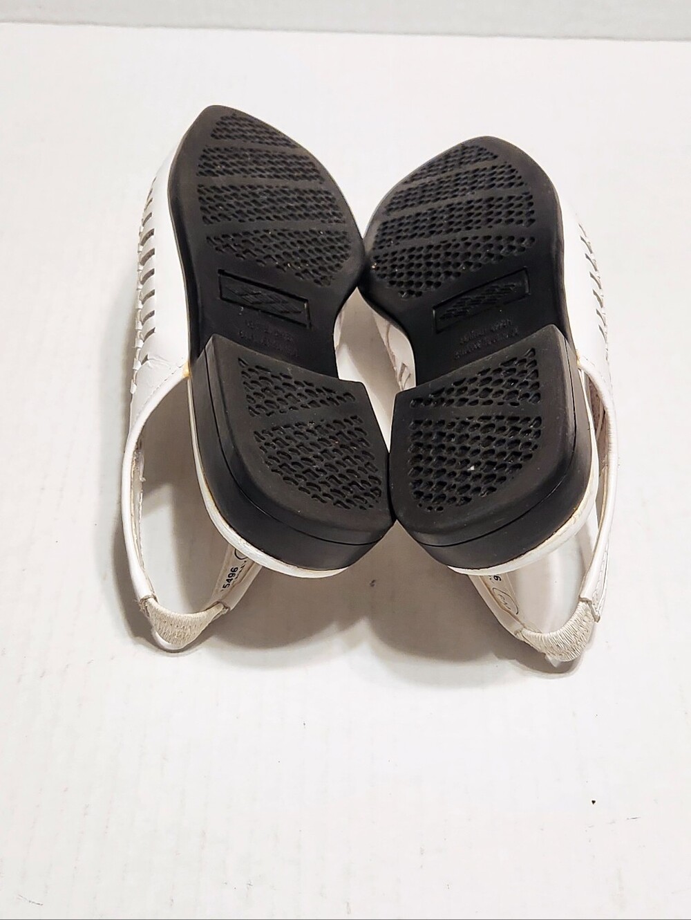 G. Wiz Jenny Vintage Woven Slingback Leather Low Heel Sandals Shoes White 6 M - Picture 8 of 11